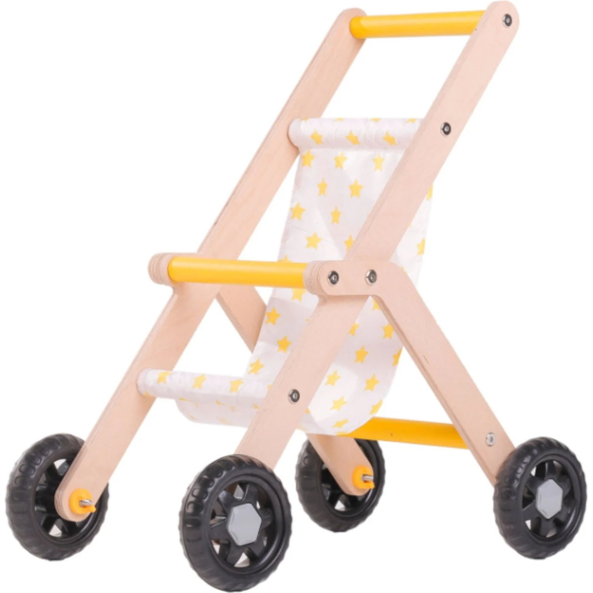 Mamatoyz Houten Poppenbuggy MT07 2 Mamatoyz Houten Poppenbuggy MT07 - Afbeelding 2