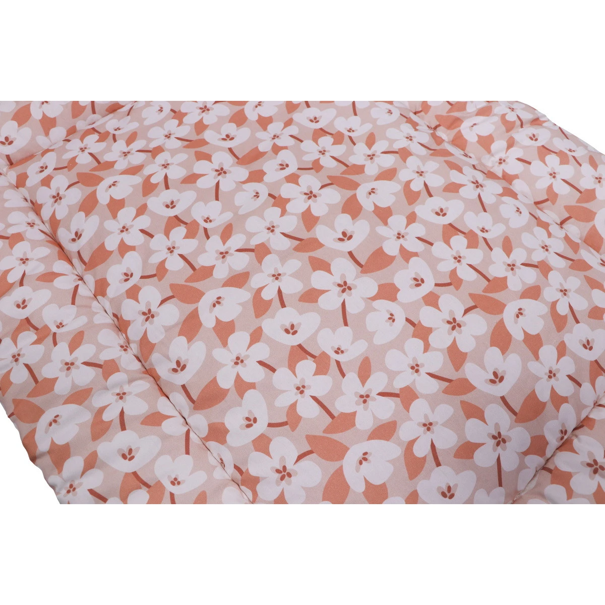 MamaLoes Nougat Bloemen 80 X 100 Cm Omkeerbaar Boxkleed ML020233 2 MamaLoes Nougat Bloemen 80 X 100 Cm Omkeerbaar Boxkleed ML020233 - Afbeelding 2