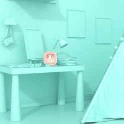 MOB Billy Roze Klok En Nachtlampje BILLY-PK-01 -Beste Babyproducten mob billy roze klok en nachtlampje billy pk 01 3