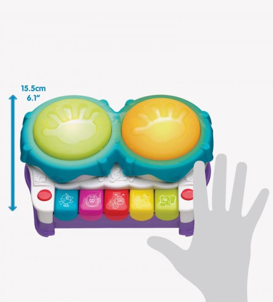 Playgro 2-in-1 Light Up Music Maker Activiteitenspeeltje P6384144 4 Playgro 2-in-1 Light Up Music Maker Activiteitenspeeltje P6384144 - Afbeelding 4