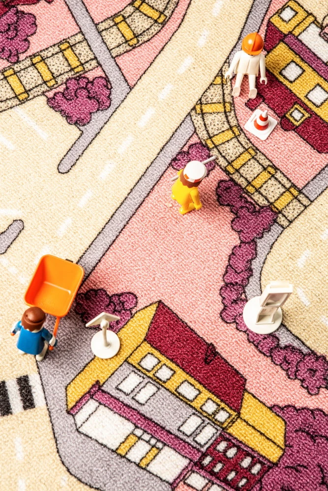 Rebel Roads Railroads Pink Sand 95x200 Cm Speelmat RPLYWGB63095200T01 4 Rebel Roads Railroads Pink Sand 95x200 Cm Speelmat RPLYWGB63095200T01 - Afbeelding 4