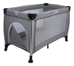 Ding Estilo Melee Grey Ledikant En Reisbedje -Beste Babyproducten reisbedje mamaloes grijs
