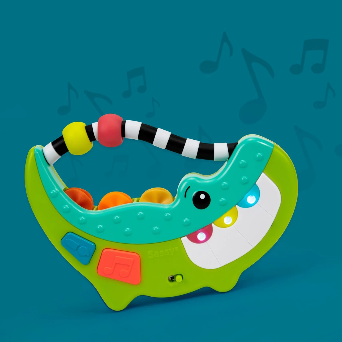 Sassy Rock-A-Dile Piano Krokodil Educatief Speelgoed S80933 2 Sassy Rock-A-Dile Piano Krokodil Educatief Speelgoed S80933 - Afbeelding 2