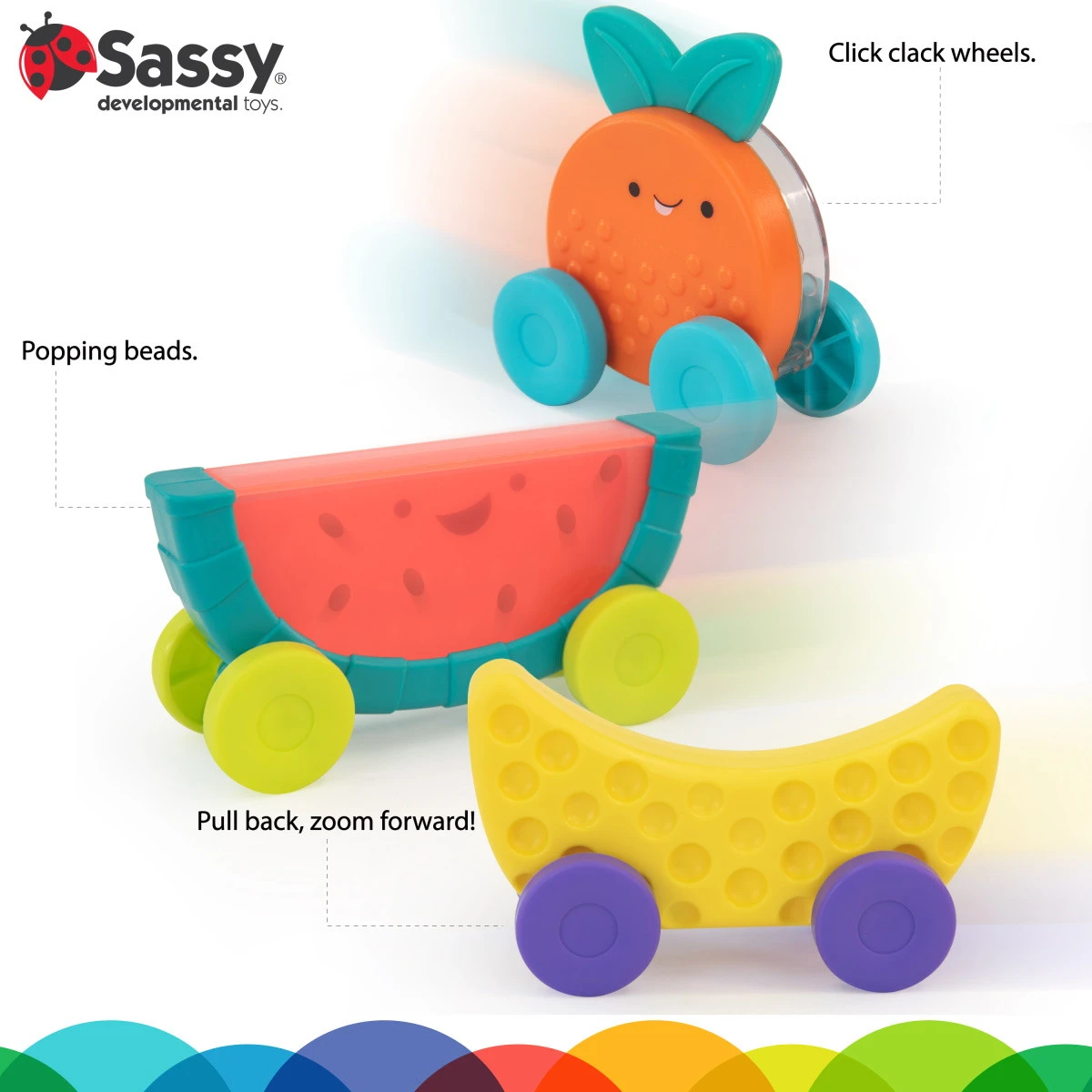 Sassy Stackin' Fruit Cars Stapeltoren S80811 3 Sassy Stackin' Fruit Cars Stapeltoren S80811 - Afbeelding 3