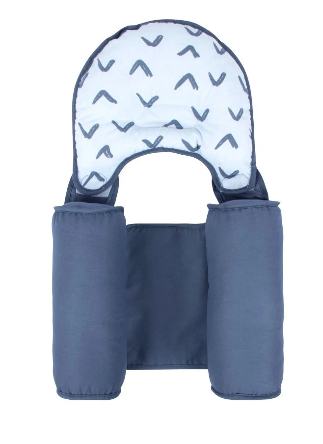 Sevibaby Blue Boomerang Steunkussen Met Hoofdkussentje 33-154 1 Sevibaby Blue Boomerang Steunkussen Met Hoofdkussentje 33-154