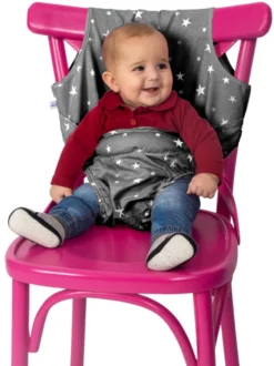 Sevibaby Grijs Textiel Travel Chair 152-13 -Beste Babyproducten sevibaby grijstextiel stoelverhoger 152 13 1