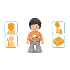 Toddys Chris Carry Educatieve Modulaire Speelgoedauto Met Pop TO-0123 -Beste Babyproducten toddys chris carry educatieve modulaire speelgoedauto met pop 1