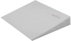 Zaffiro Grijs Velours Groot Hellend Vlak Kussen 60 X 37 X 7 Cm 20308