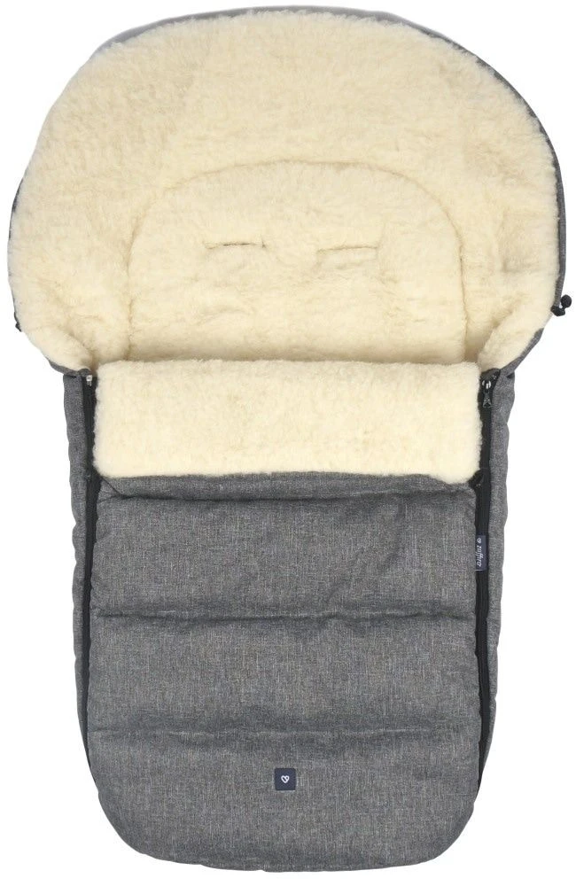 Zaffiro Wol Grijs Melange Universele Afritsbare Voetenzak S77 1 Zaffiro Wol Grijs Melange Universele Afritsbare Voetenzak S77