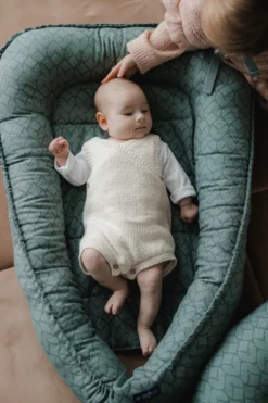 Zaffiro Graphite Leaves Babynest 0985 -Beste Babyproducten zaffiro graphite leaves babynest 0985 1 1