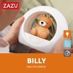 Zazu Billy Beer Bruin Nachtlampje ZA-BILLY-02 -Beste Babyproducten zazu billy beer bruin nachtlampje za billy 02 3