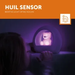 Zazu Billy Beer Paars Nachtlampje ZA-BILLY-03 -Beste Babyproducten zazu billy beer paars nachtlampje za billy 03 1