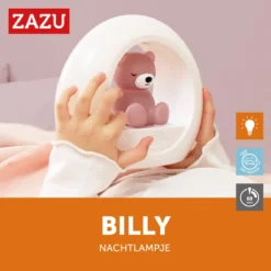 Zazu Billy Beer Paars Nachtlampje ZA-BILLY-03 -Beste Babyproducten zazu billy beer paars nachtlampje za billy 03 5