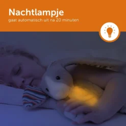 Zazu Bo Het Konijn Muzikaal Nachtlampje ZA-BO-01 -Beste Babyproducten zazu bo het konijn muzikaal nachtlampje za bo 01