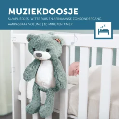 Zazu Brody De Beer Blauw Slaaptrainer ZA-BRODY-02 -Beste Babyproducten zazu brody de beer roze slaaptrainer sfeer 2